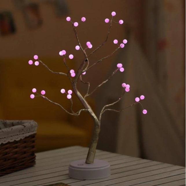Tree Light Touch Switch Pearl Star Night Light.