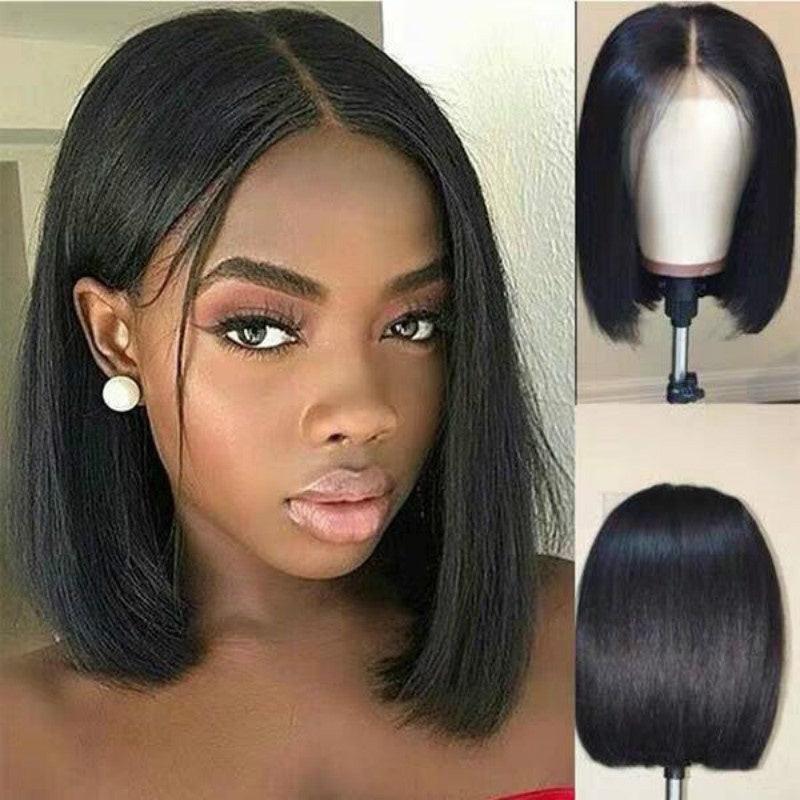 Wig Women Short Human Hair Wigs Bob Brazilian Black Women Remy.