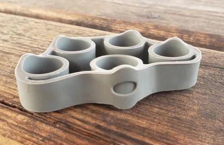 Silicone Finger Trainer Hand Gripper Resistance Bands Fitness.