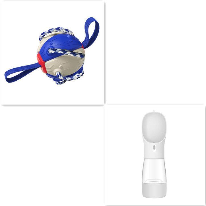 Interactive Dog Football Soccer Ball With Tabs Inflated Training Toy Outdoor Border Collie Balls Pet Products.