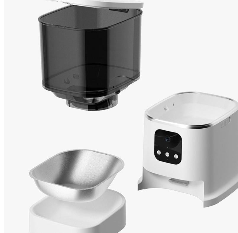 Pet Automatic Feeder Large Capacity Smart Voice Recorder APP Control Timer Feeding Cat Dog Food Dispenser With WiFi Pet Bo.