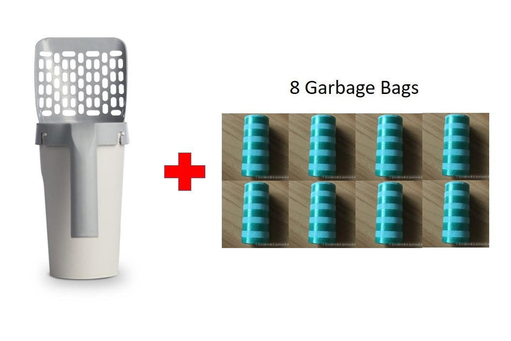 Storage Box Integrated Lazy Cat Litter Shovel Set.