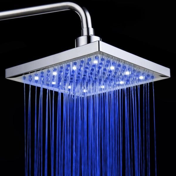 Luminous color changing shower head.