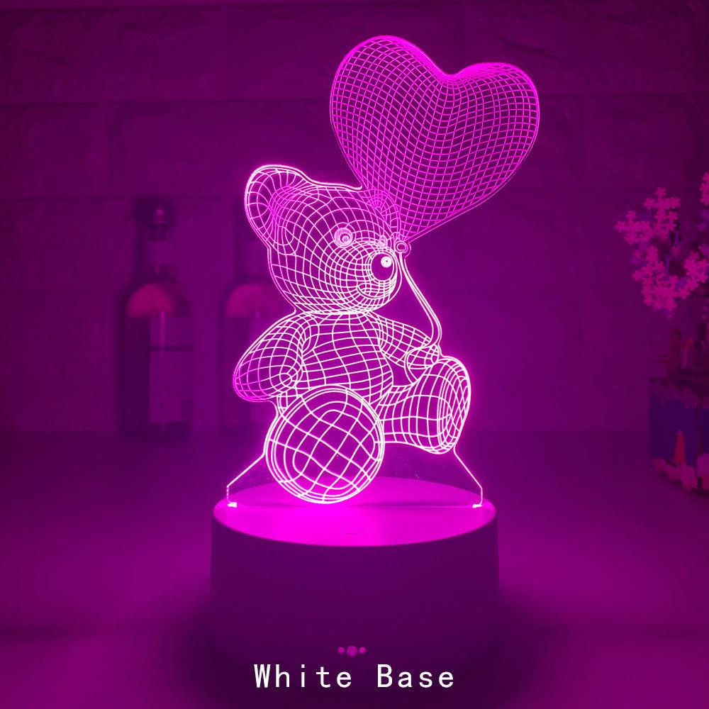 3D Lamp Acrylic USB LED Night Lights Neon Sign Lamp Xmas Christmas Decorations For Home Bedroom Birthday Decor Valentines Day Gifts.