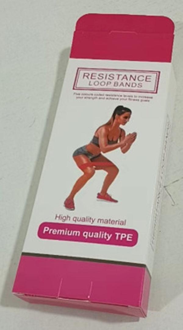 5 Level Resistance Rubber Bands Yoga Training Elastic Bands.