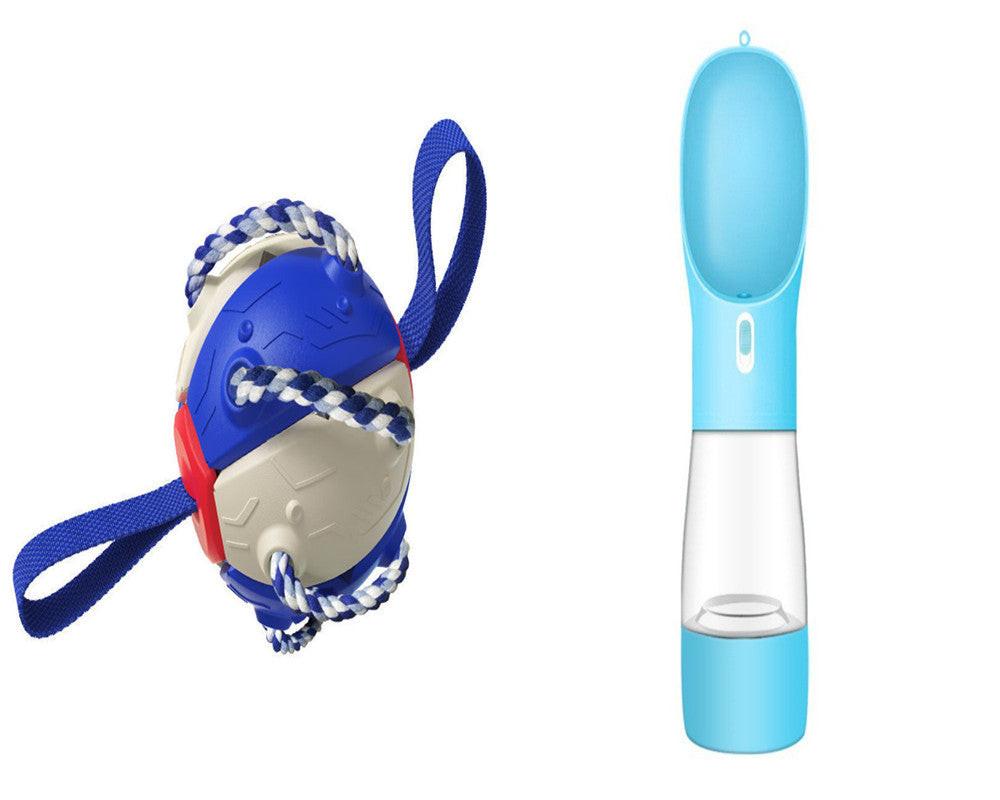 Interactive Dog Football Soccer Ball With Tabs Inflated Training Toy Outdoor Border Collie Balls Pet Products.