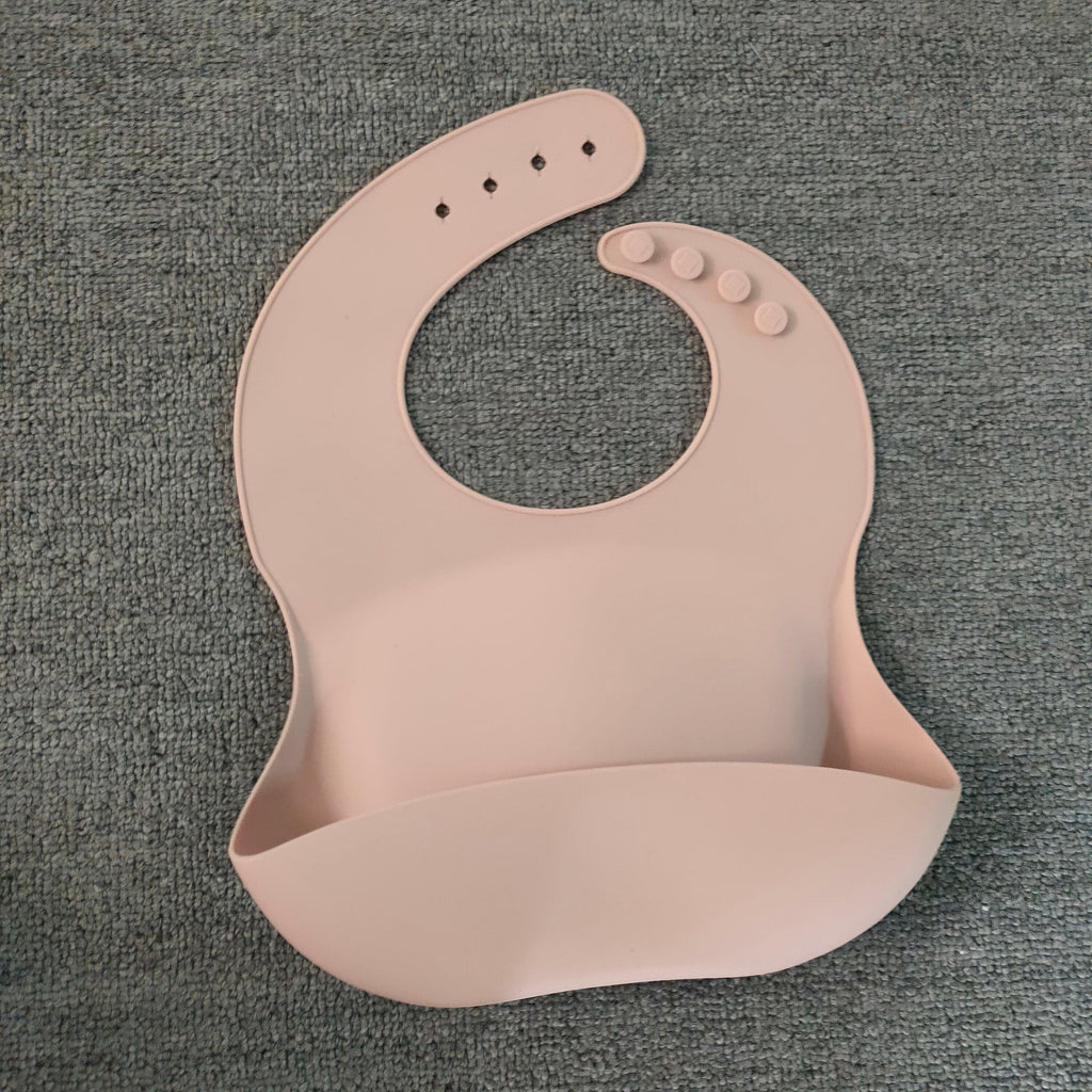 Soft Waterproof Silicone Baby Bib with Food Catcher, Baby Silicone Bib.