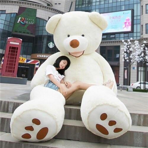 Giant Teddy Bear Plush Toy Huge  Soft Toys  Leather Shell.