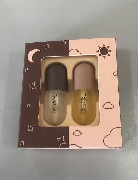 Day Night Instant Volume Lip Plumper Oil Clear Lasting Nourishing Repairing Reduce Lip Fine Line Care Lip Beauty Cosmetic.