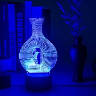 Creative 3D night light LED lamp.