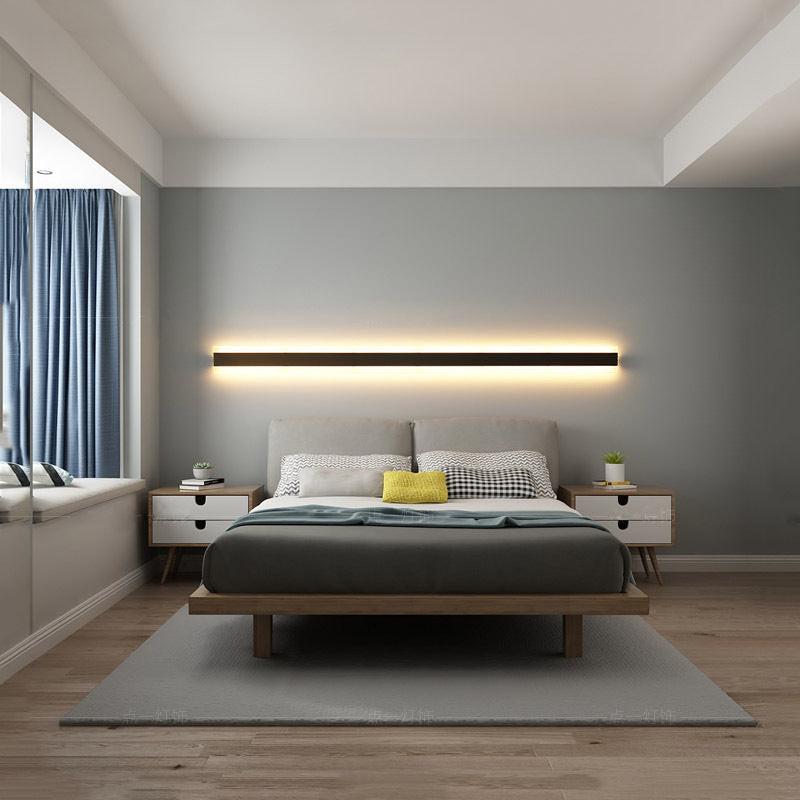 Minimalist long led wall lamp.