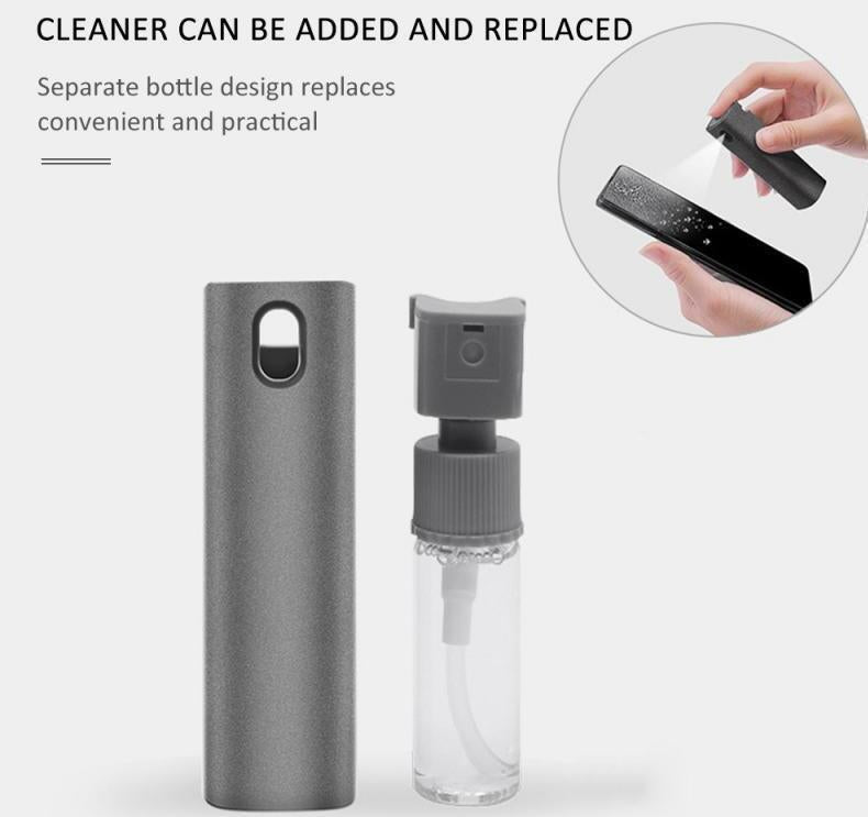 2 In 1 Phone Computer Screen Cleaner Kit For Screen Dust Removal Microfiber Cloth Set.