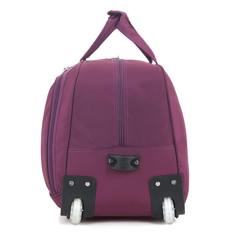 Oxford Cloth Trolley Bag Leisure Travel Folding Luggage.