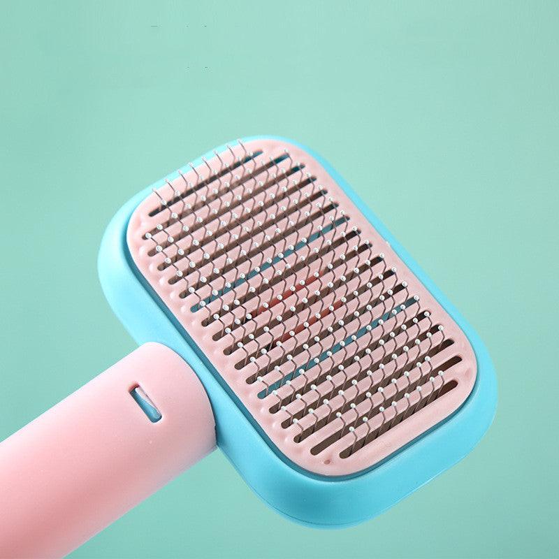 New Pet Cat Dog Hair Brush Hair Massage Comb Open-Knot Brush Grooming Cleaning Tool Stainless Steel Comb.