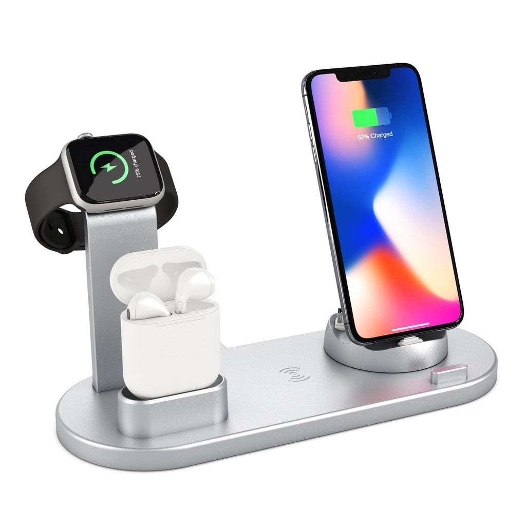 Wireless Charger 4 In 1 Charging Station For AppleIWatch Series 8 7 I-Phone 15 14 13 12 Pro Airpods Pro 3 2 Charging Stand Dock.