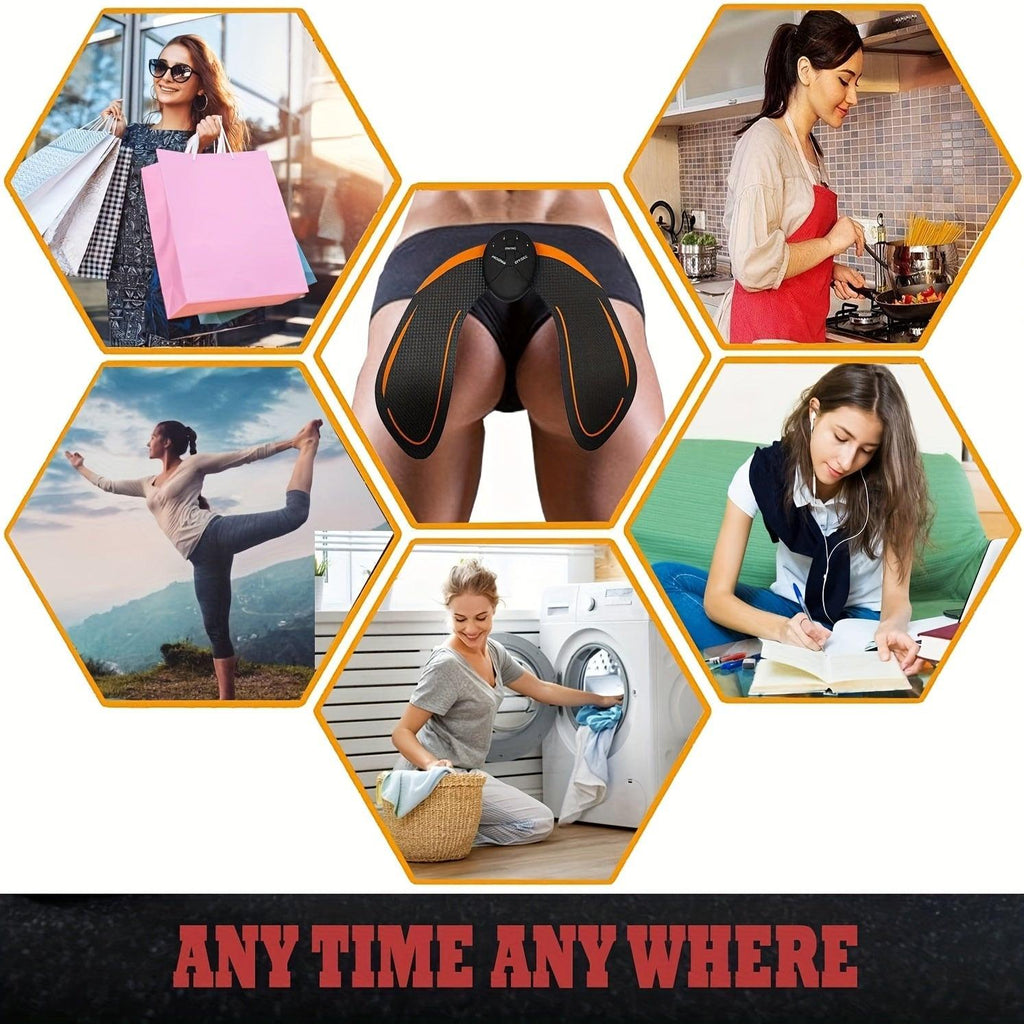 Hip Trainer, Buttock Lift Massage Device Smart Fitness Exercise Gear Home Office, Portable U-Shape Butt Lifting Workout Equipment Gifts For Women.