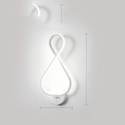 led wall lamp nordic minimalist bedroom bedside lamp.