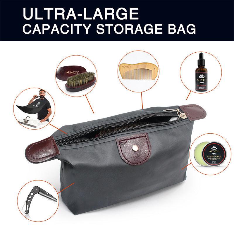 Man Hair Beard Shaving Set Bathroom Tool Brush Comb Shaving Scissors Clean Styling Set.