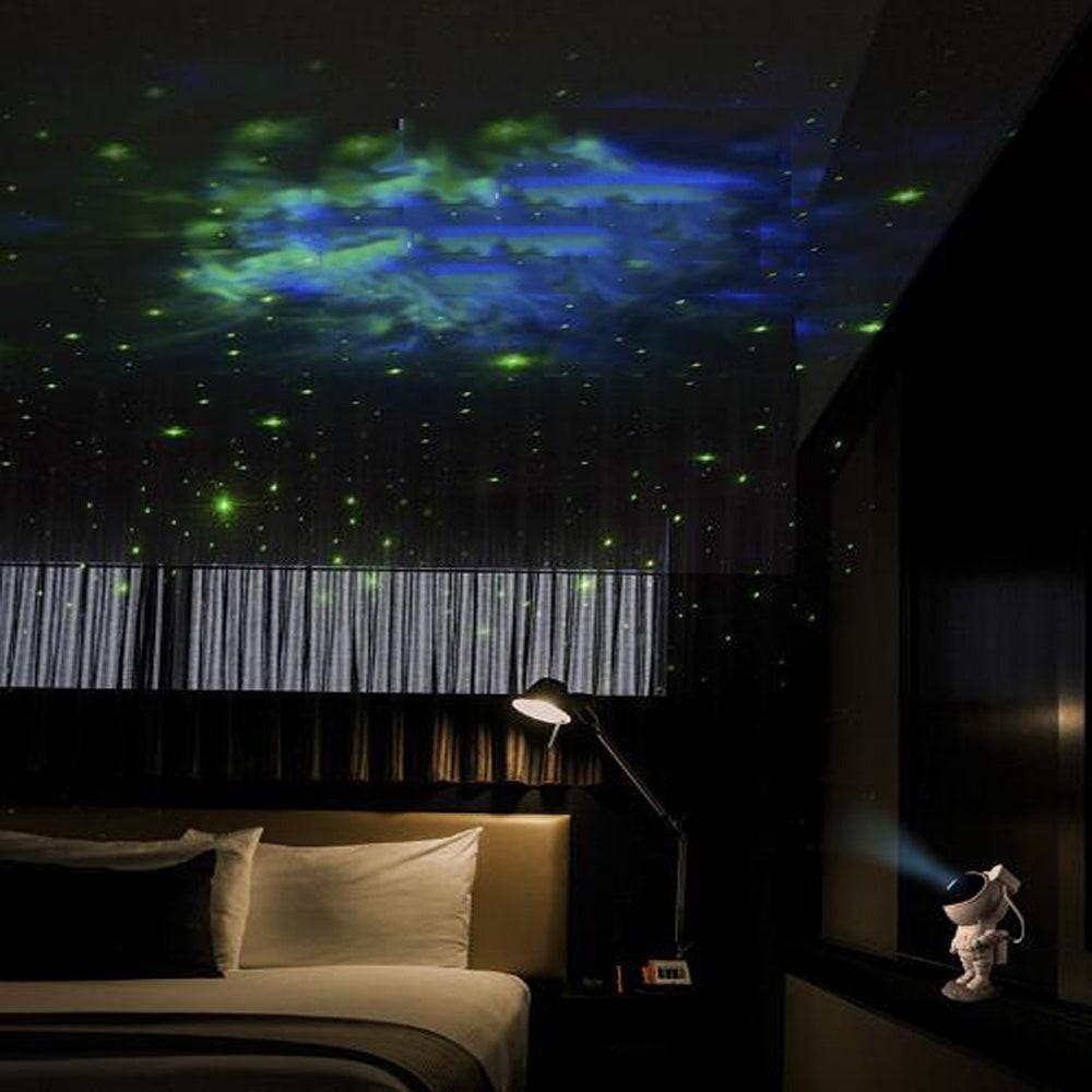 Creative Astronaut Galaxy Starry Sky Projector Nightlight USB Atmospher Bedroom Table Lamp.