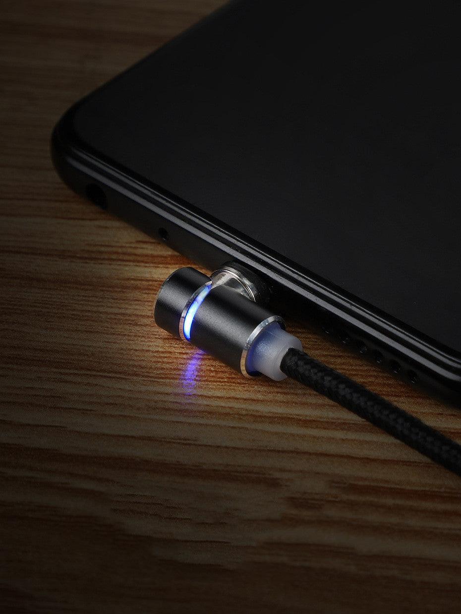 Magnetic Cable LED Magnet Charger Cable USB Cable & USB Type-C USB C.