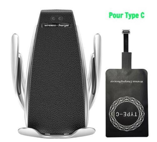 Car Wireless Charger 10W Induction Car Fast Wireless Charging With Car Phone Holder S5.