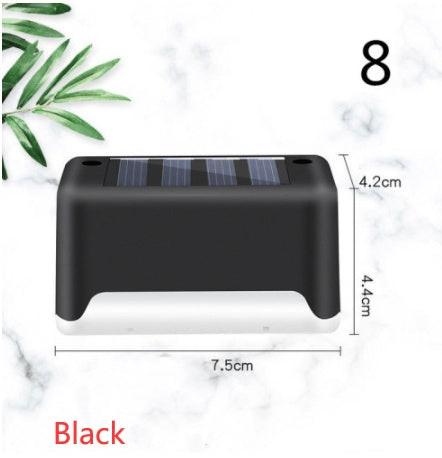 New Upgrade Waterproof LED Solar Fence Lamp Solar Deck Lights Solar Step Light Outdoor For Patio Stairs Garden Pathway Step Yard.