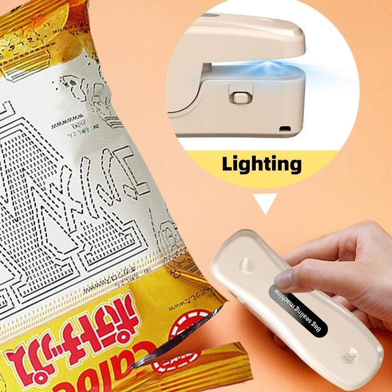Rechargeable Small USB Mini Sealing Machine Portable Kitchen Gadgets.