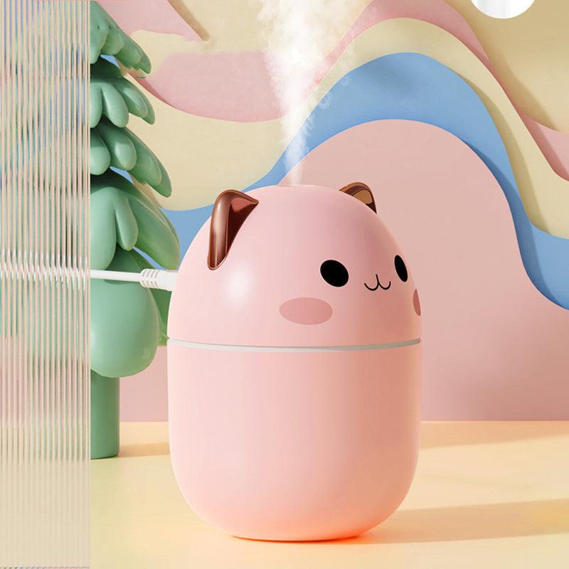 Air Humidifier Cute Cat Ultra-Silent USB Office Household Bedroom Car Aromatherapy Air Purifier With Led Cool Mist Spray.