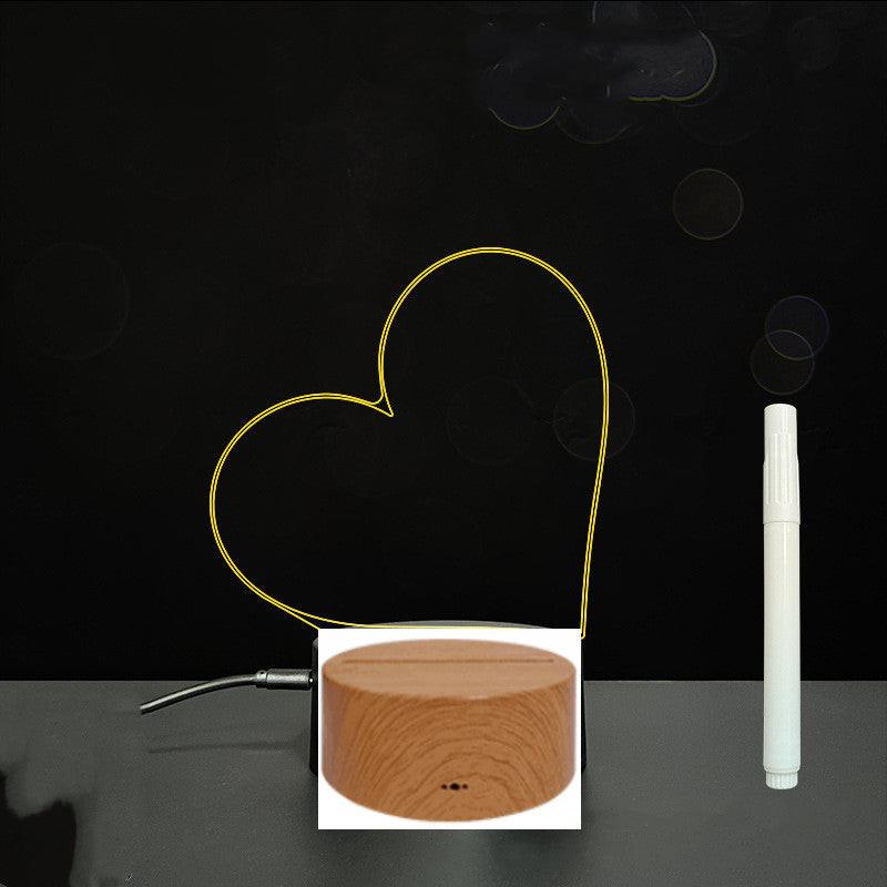 3D Acrylic Board Handwriting Message Board LED Light.