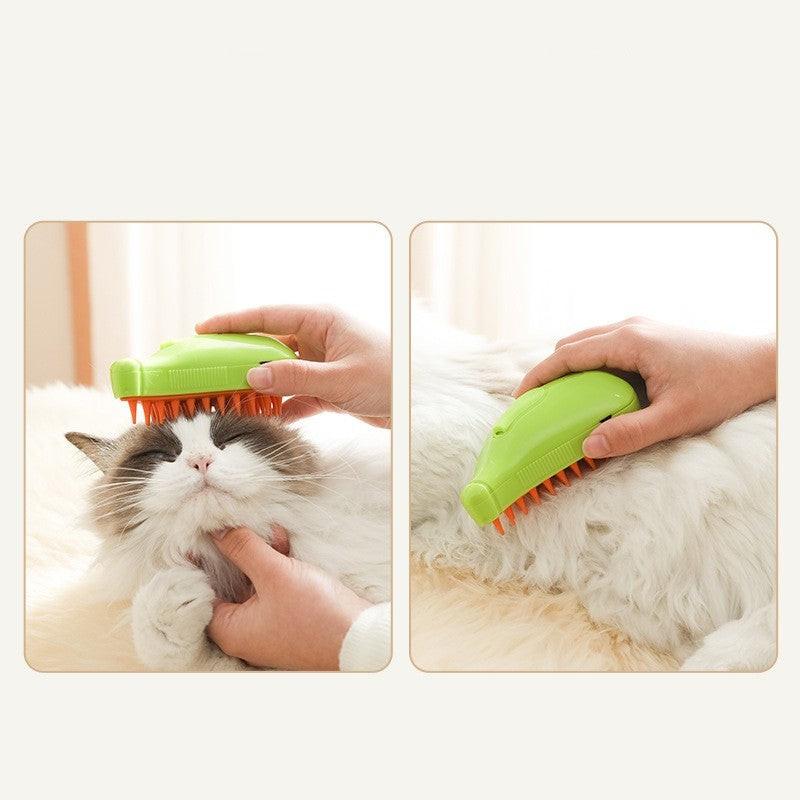 3 In 1 Pet Steam Brush Cat Dog Cleaning Steamy Spray Massage Beauty Comb Hair Removal Grooming Supplies Pets Accessories.