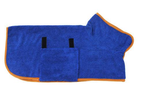 Absorbent Pet Bathrobe With Waist-wrapped Microfiber.