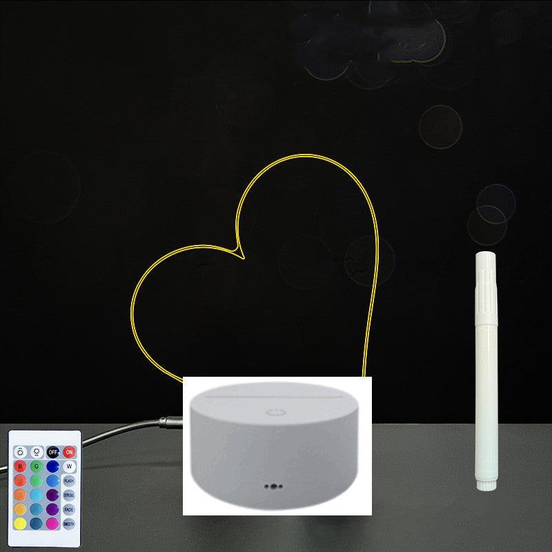 3D Acrylic Board Handwriting Message Board LED Light.