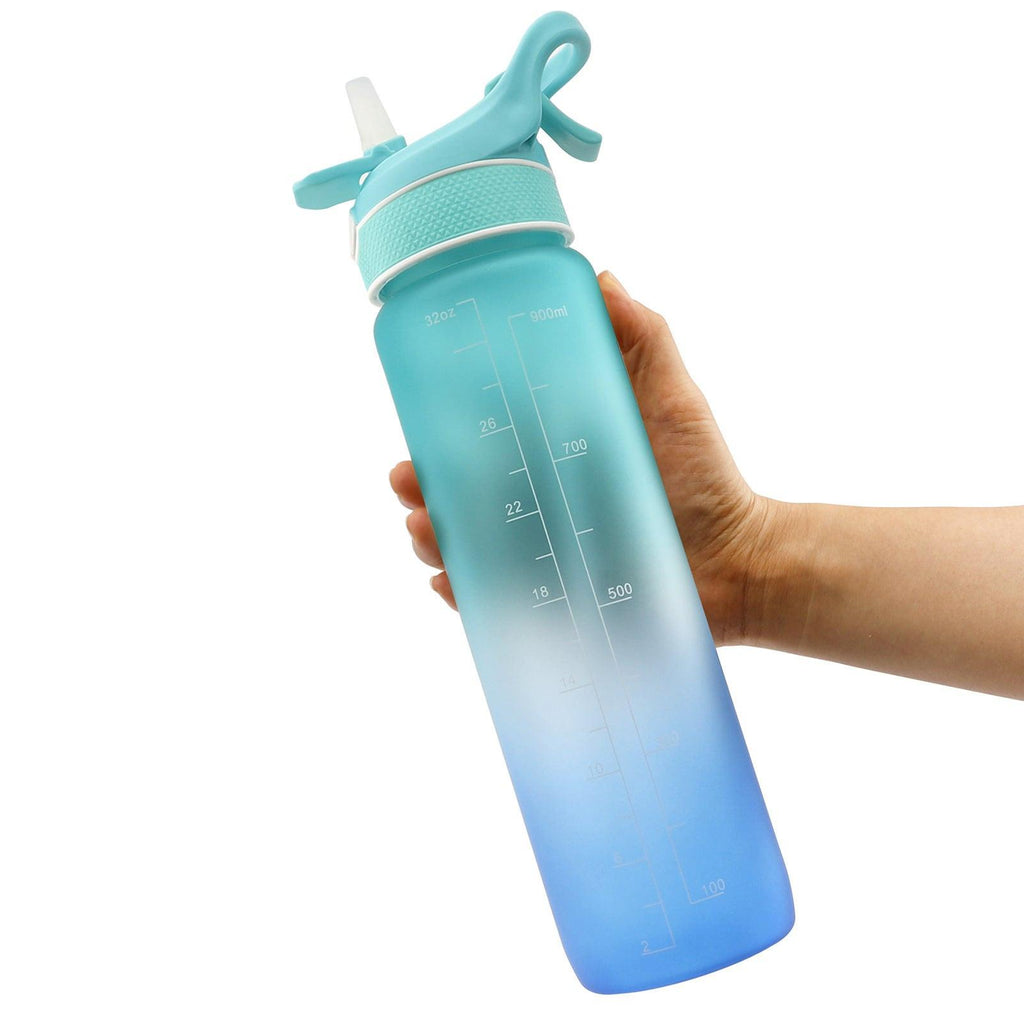 Water Bottle Scrub Bounce Cover Straw Space Cup Sports Water Bottle.