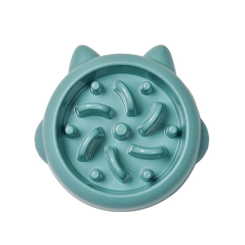 Pet Dog Cat Slow Feeder Bowls Anti Choking Slow Feeder Dish Bowl Home Dog Eating Plate Anti Gulping Bowl Supplies.