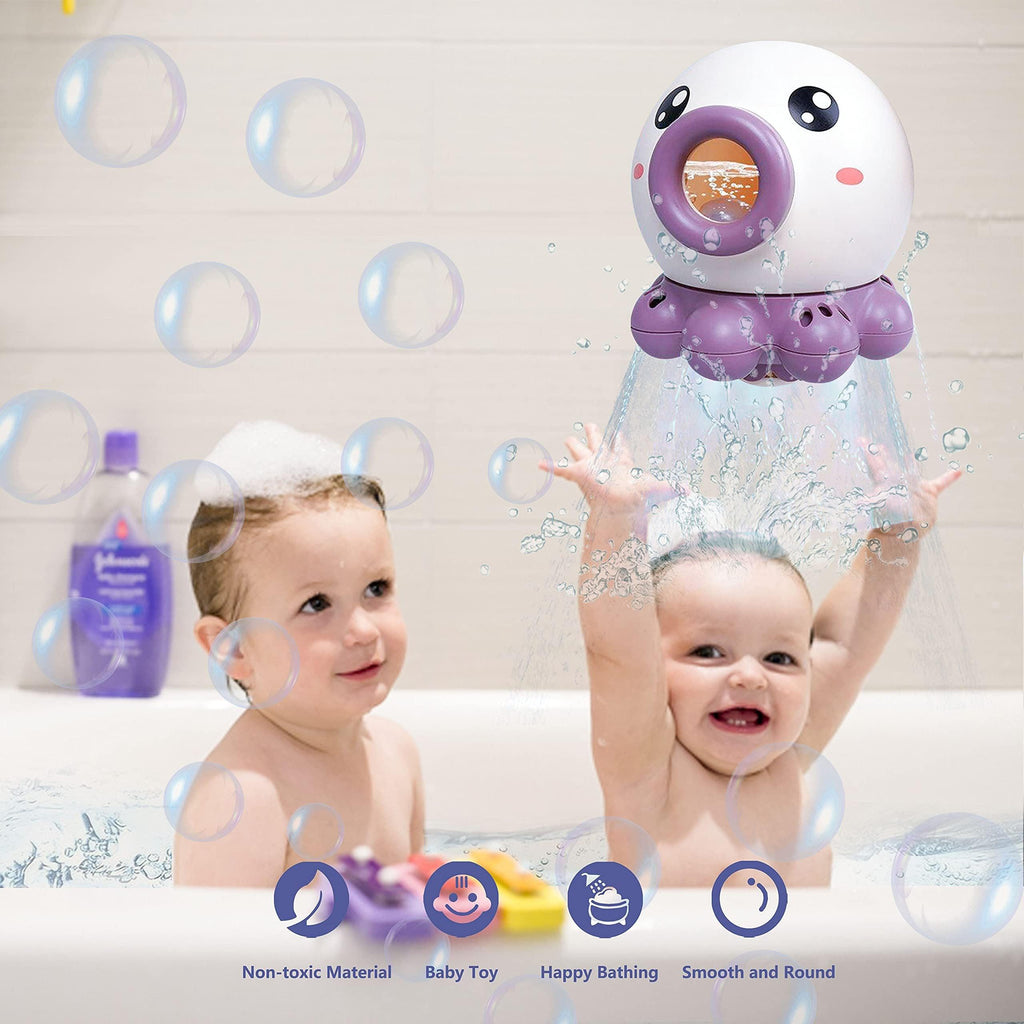 Octopus Fountain Bath Toy Water Jet Rotating Shower Bathroom Toy Summer Water Toys Sprinkler Beach Toys Kids Water Toys.