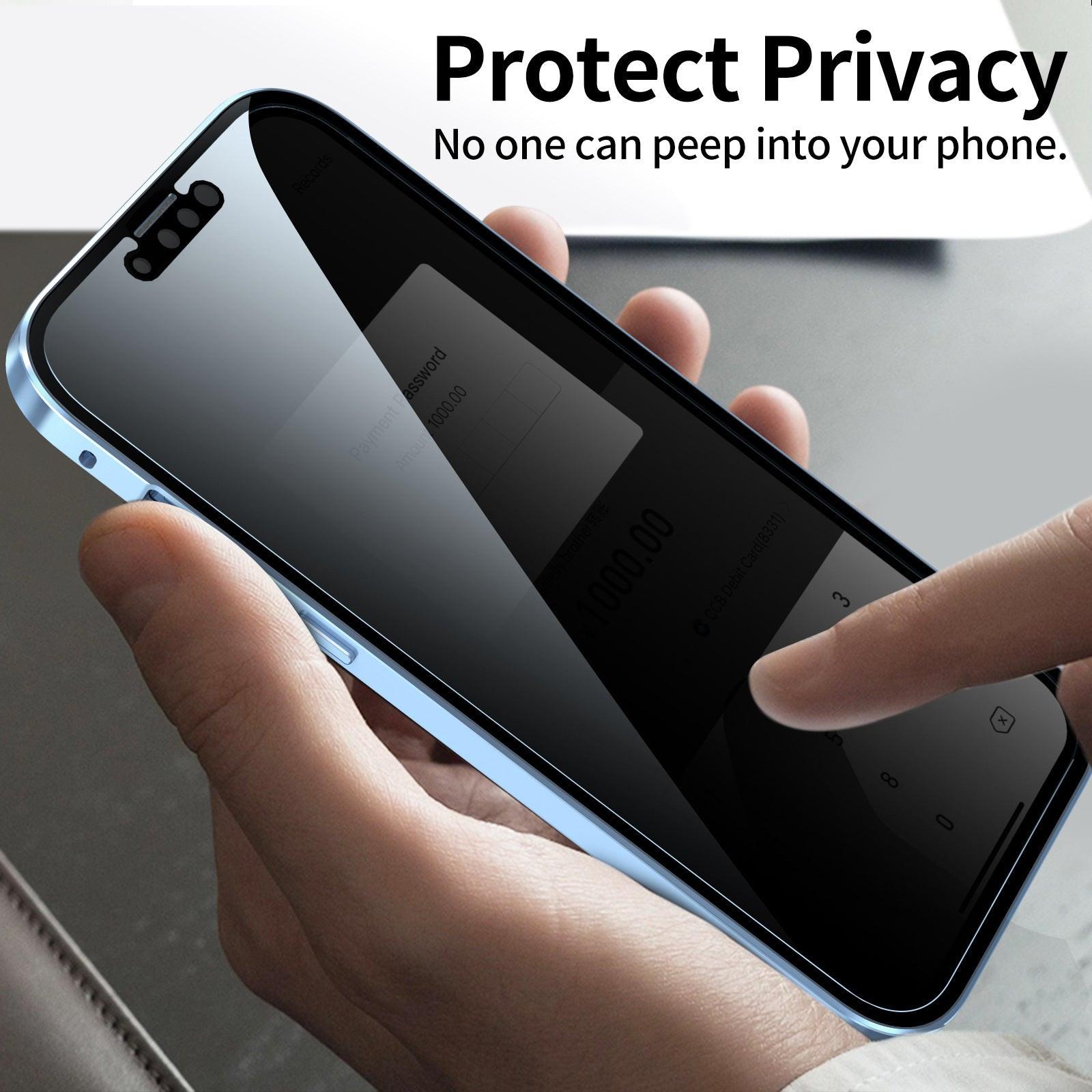 Privacy-proof Magneto Phone Case Double Sided Metal Frame.