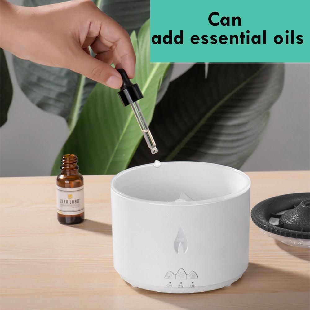 New Creative Ultrasonic Essential Oil Humidifier Volcano Aromatherapy Machine Spray Jellyfish Air Flame Humidifier Diffuser.