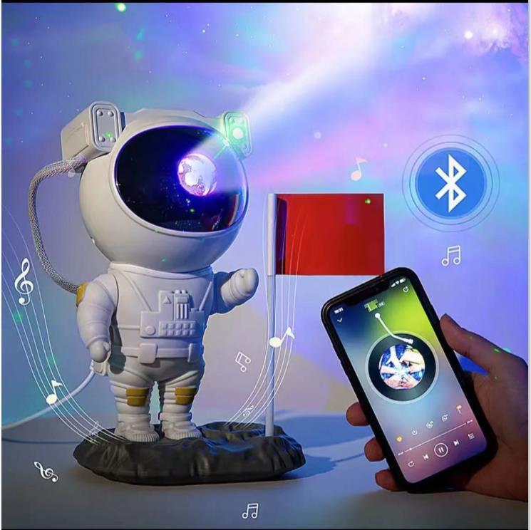 Creative Astronaut Galaxy Starry Sky Projector Nightlight USB Atmospher Bedroom Table Lamp.