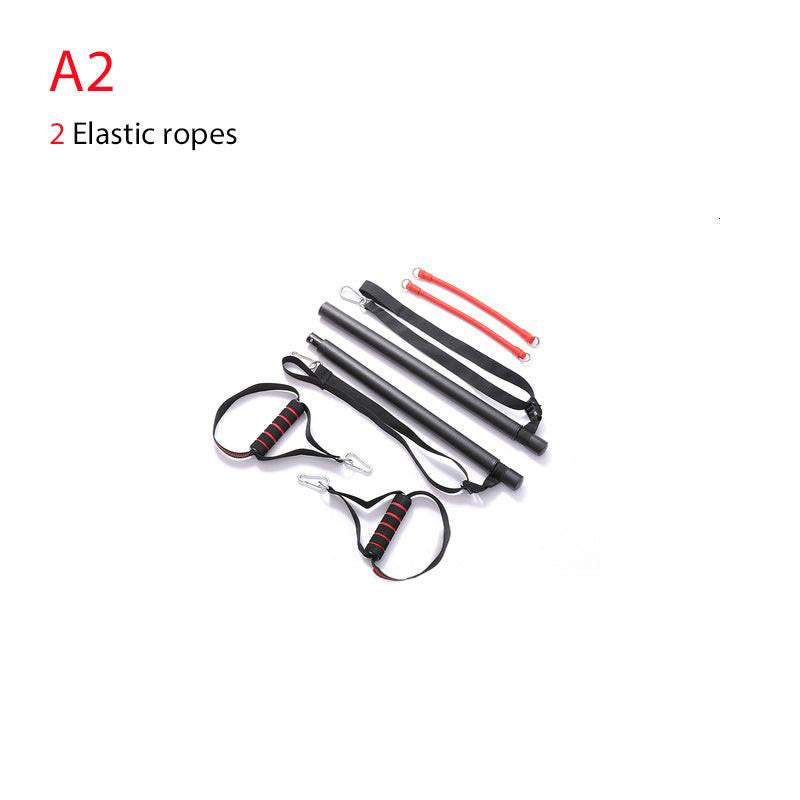 Body Workout Trainer Bar with Resistance Bands Rubber Buckles.