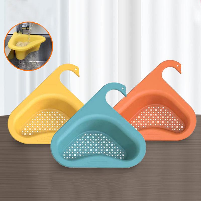 Household Sink Hanging Fruit And Vegetable Filter Water Drain Basket Kitchen Dry And Wet Separation Swan Drain Basket.