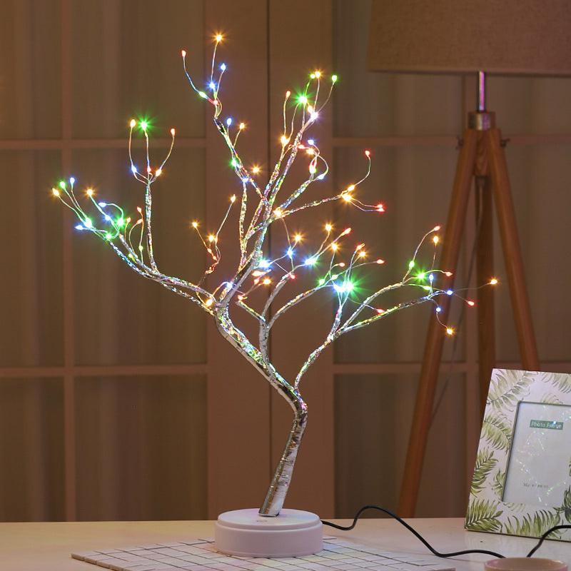Tree Light Touch Switch Pearl Star Night Light.