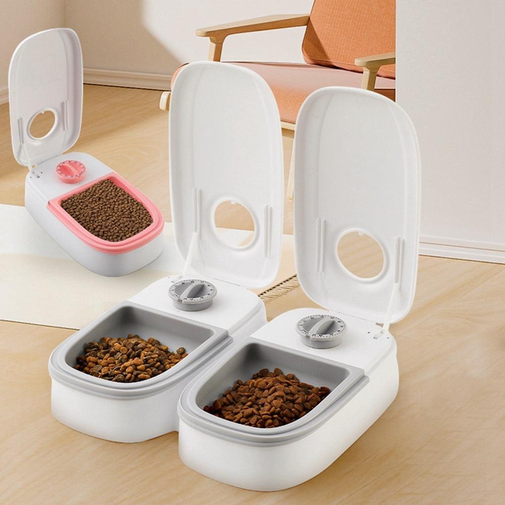 Automatic Pet Feeder Smart Food Dispenser For Cats Dogs Timer Stainless Steel Bowl Auto Dog Cat Pet Feeding Pets Supplies.
