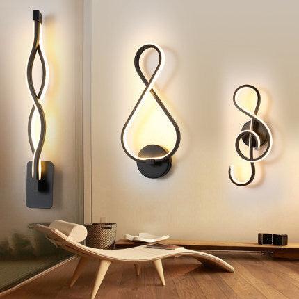 led wall lamp nordic minimalist bedroom bedside lamp.