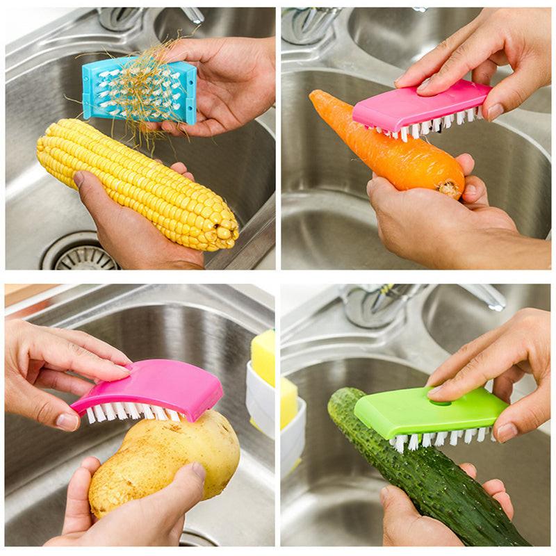 Creative Kitchen Knife And Fork Chopsticks Cleaning Brush With Suction Cup Fruit And Vegetable Cleaning Brush Kitchen Cleaning Brush.