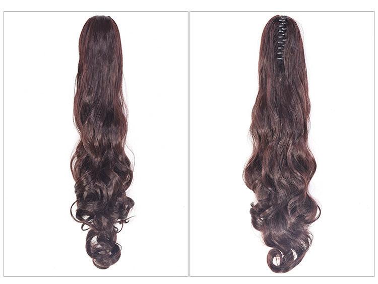 Wig ponytail female claw clip ponytail curly hair clip ponytail wig.