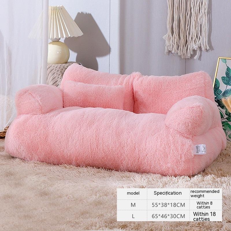 Luxury Cat Bed Sofa Winter Warm Cat Nest Pet Bed For Small Medium Dogs Cats Comfortable Plush Puppy Bed Pet Supplies.