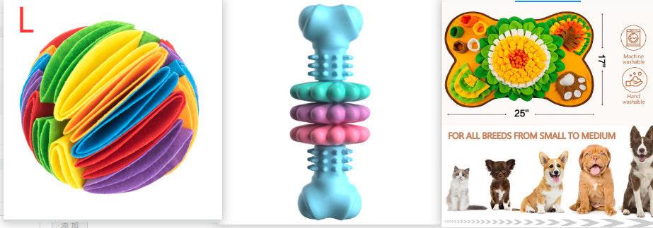 Dog Chew Toy Dog Bone Type  Dogs Teeth Cleaning Toys Indestructible TPR Bone Chewing Bite Resistant Teething Toys  Pet Products.