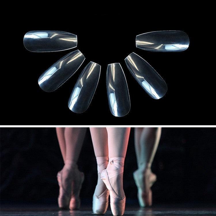 500 transparent  natural fake nails.