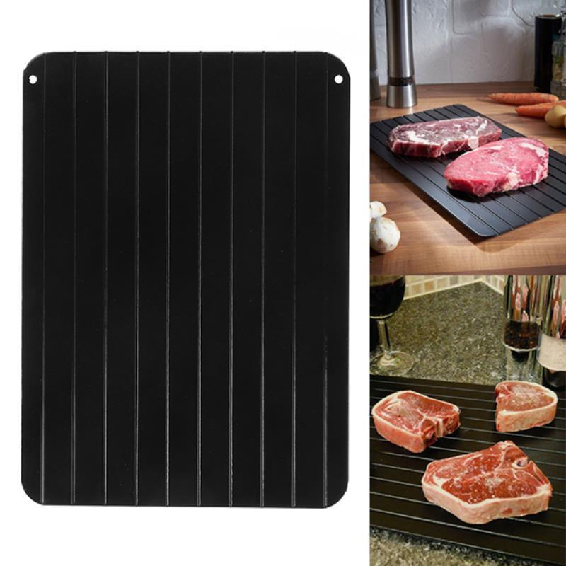 Fast Defrosting Tray Thaw  Kitchen Quick Aluminum Thaw Plate.