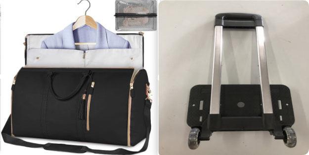 Large Capacity Trolley Travel Bag, Portable Folding Fitness Bag.